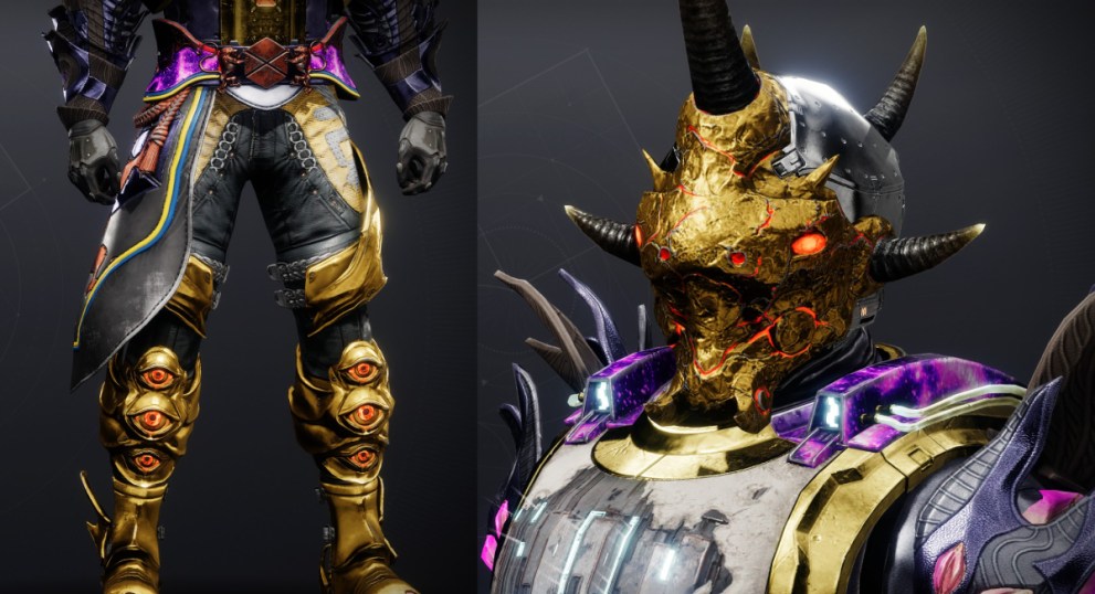 El mejor elemento de clase exótico de Destiny 2 para investigar en su forma final: Abeyant Leap y Khepri's Horn uno al lado del otro.