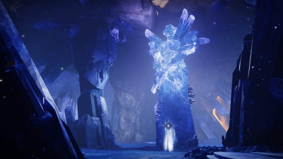 Estatua cristalina de Savathun en Destiny 2 The Final Shape