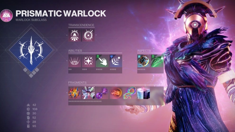 Destiny 2 Best Prismatic Warlock Builds en su forma final: la configuración para la construcción PvP Prismatic Warlock.