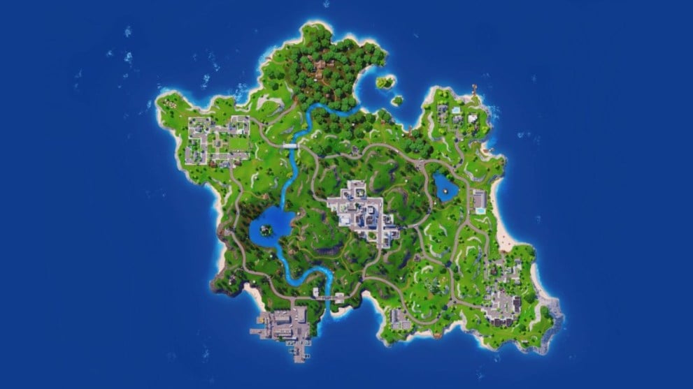 Mapa y ubicaciones de Fortnite OG