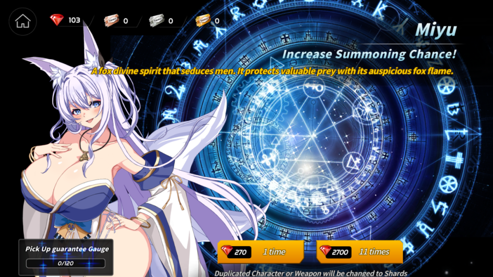 Nuevo personaje Miyu listo para ser convocado en Sword Master Story