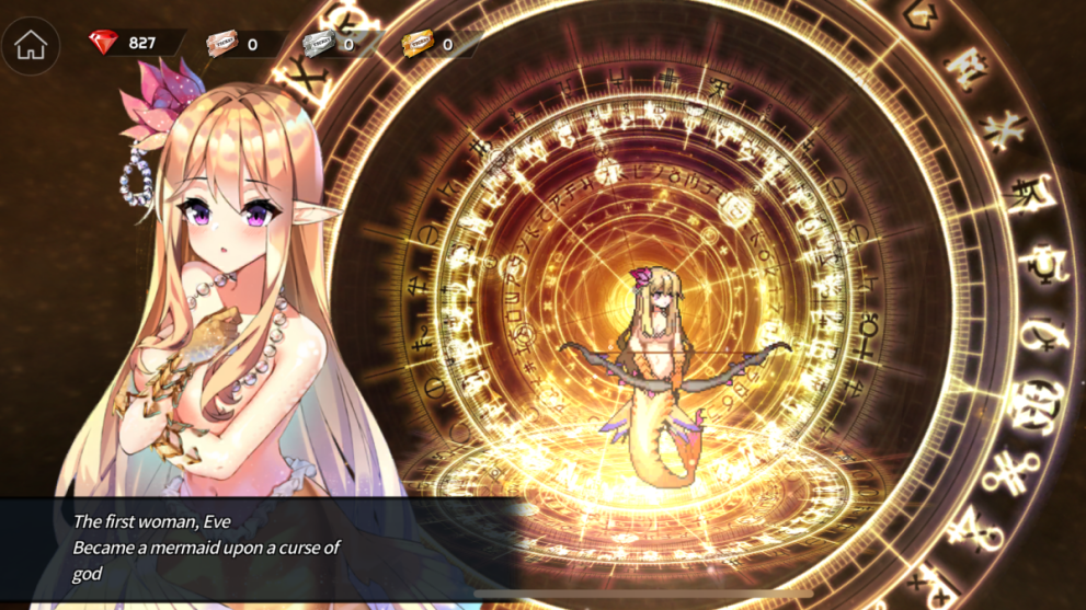 Eve con cabello rosa claro en la convocatoria de Sword Master Story 