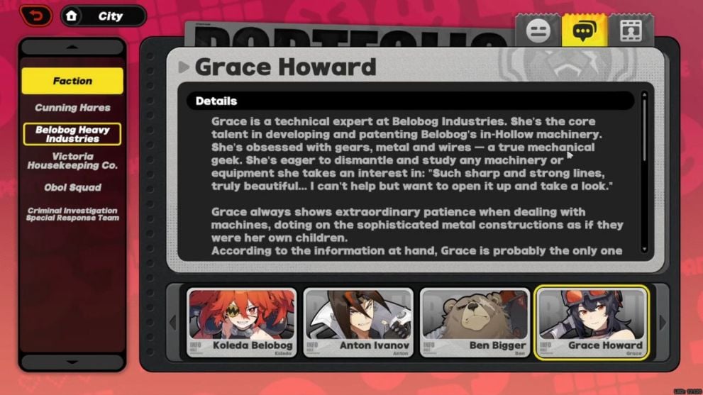 Grace Howard Intel Agente en Zenless Zone Zero