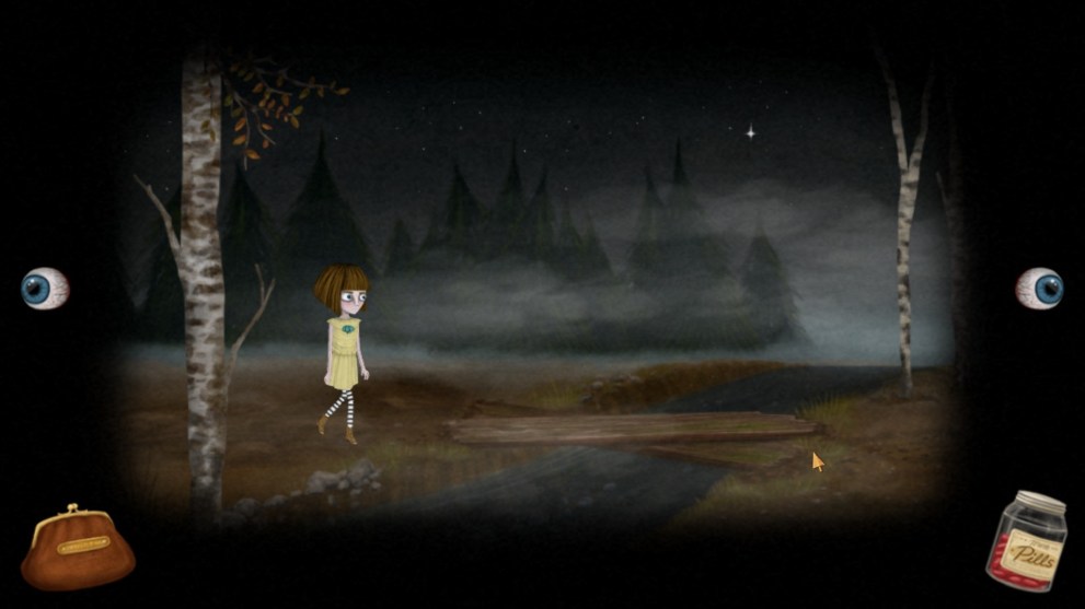 Fran Bow se promène dans les bois