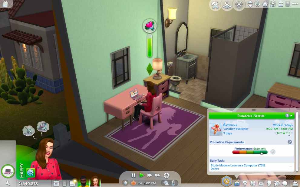 las condiciones para una promoción en los sims 4 enamorados