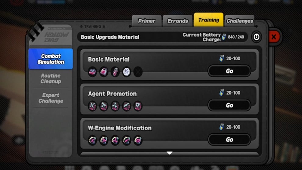 Modo de simulación de combate Zenless Zone Zero