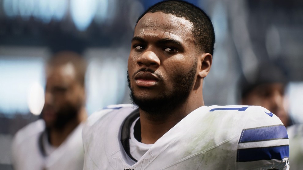 Un jugador de Madden 25.