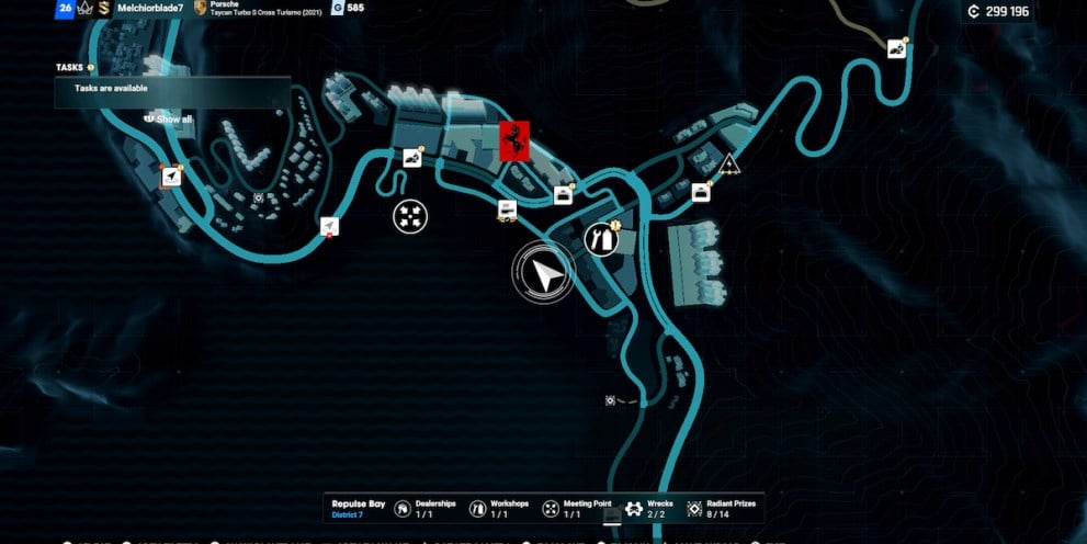 Mapa que muestra un accidente todoterreno en Repulse Bay