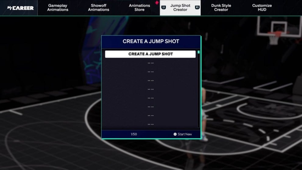 Cómo crear tu tiro en salto en NBA 2K25