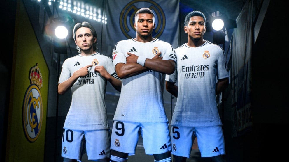 Modric, Mbappé y Bellingham en EA FC 25.