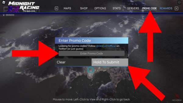 Cómo canjear códigos de Midnight Racing Tokyo
