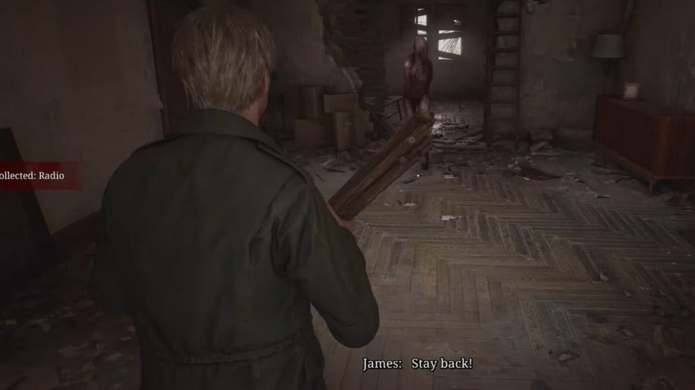 Obtener todas las armas en Silent Hill 2 Wooden Plank