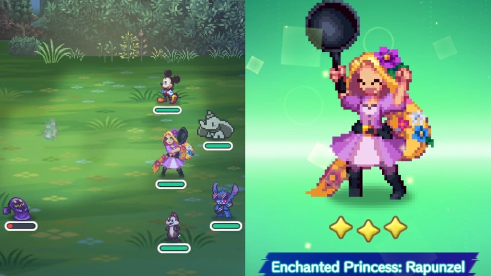 rapunzel encantado disney pixel rpg