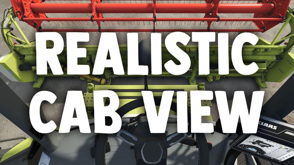 Mod de vista de cabina realista en Farming Simulator 25