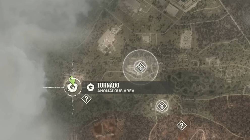 Ubicación del mapa del área anómala del tornado STALKER 2