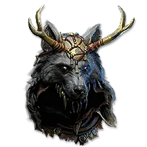 Gorra blindada Alpha's Howl de Path of Exile 2