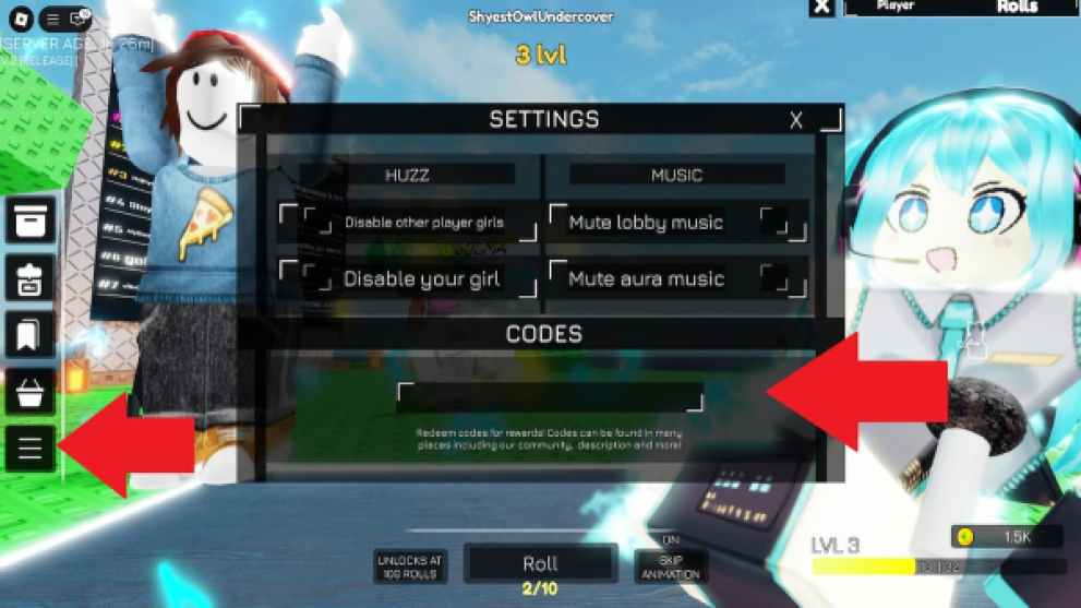 Cómo canjear los códigos Huzz RNG